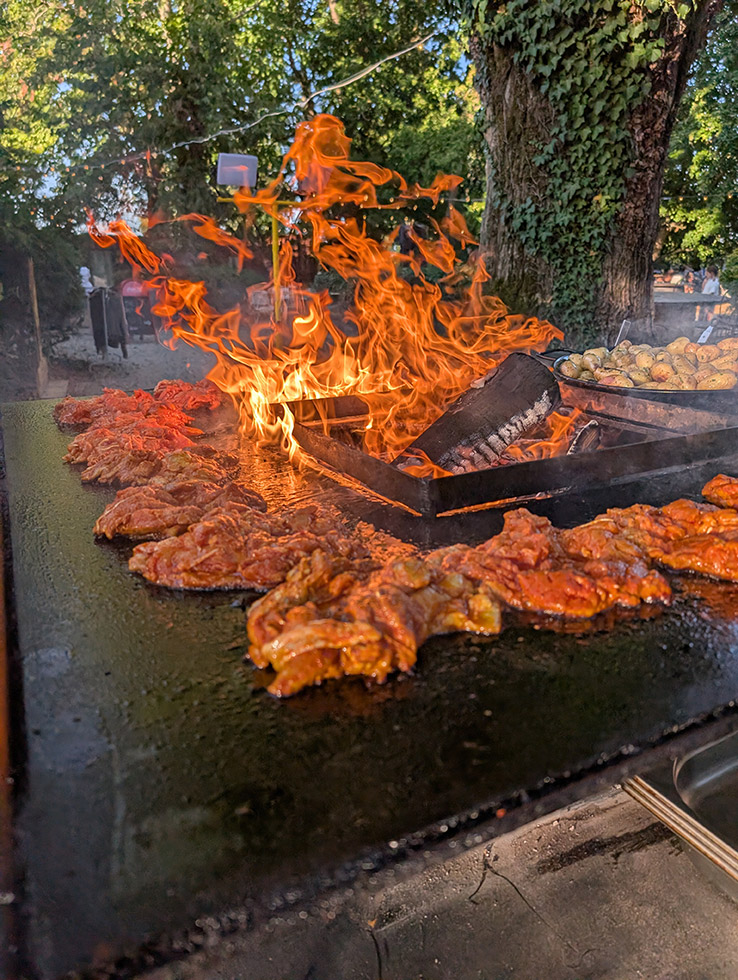 cuite au feu du bois